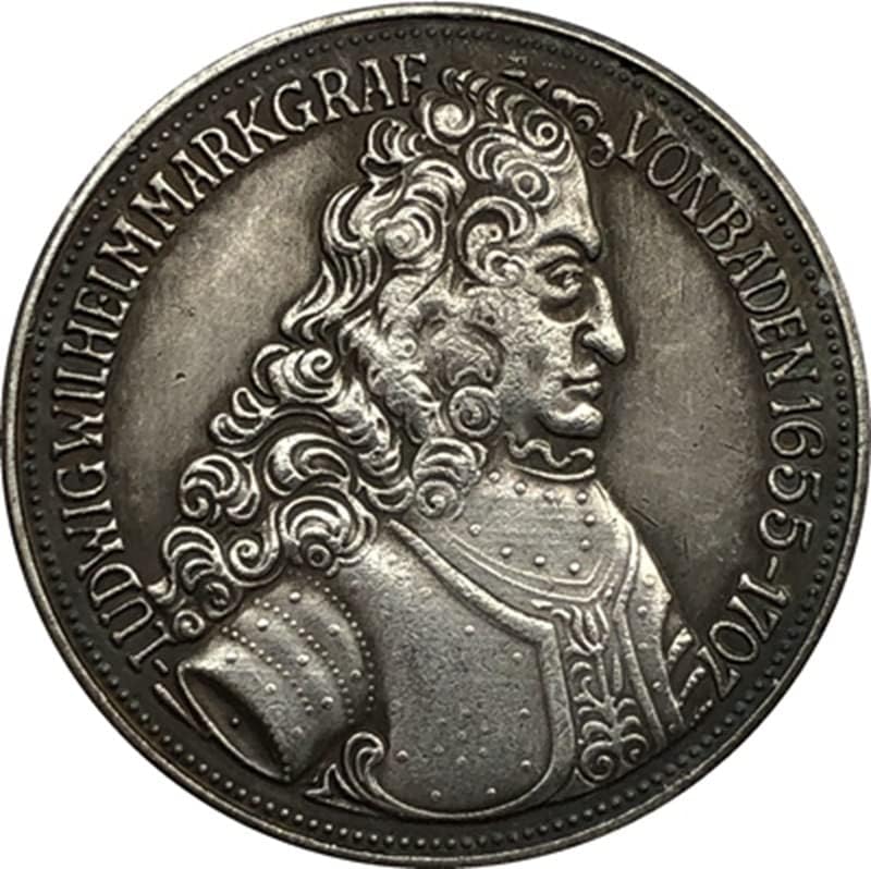 1955 מטבעות גרמניות נחושת מכסף מצופה מטבעות מטבעות עתיקות אוסף עבודות יד הניתנות לניפוץ