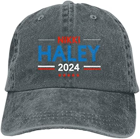 ניקי היילי לנשיא 2024 כובע בייסבול פשטות מתכווננת הניתנת להתאמה כובעי קאובוי גברים