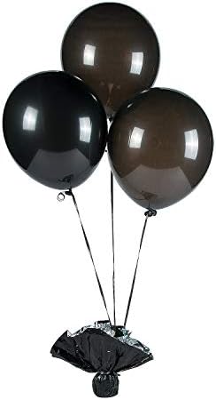 11 בלונים שחורים אוניקס - תפאורה למסיבה - 24 חתיכות