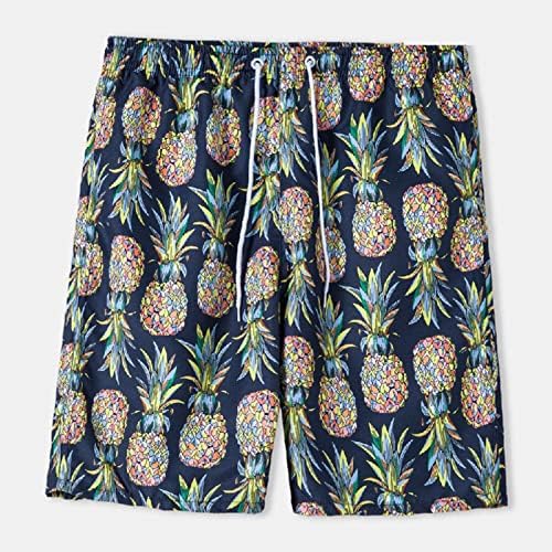 מכנסיים קצרים של לוח גברים, מכנסי ספורט מזדמנים מקצרים לחופשת קיץ מכנסיים קצרים חוף יבש מהיר מכנסיים קצרים בהוואי