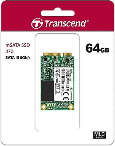 Transcend 64GB SATA III 6GB/S MSA370 MSATA Solid State Drive