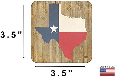 מתאר דגל מדינת טקסס מתאר עיצוב כפרי עיצוב עיצוב משקה מתנה סט מתנה למתנה לונסטר טקסני קאובוי ביתי בר בר בר