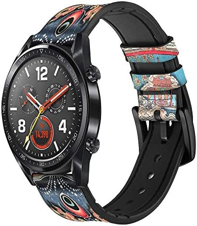 CA0073 Tibet Art עור רצועת שעונים חכמה לרצועת Wristwatch Smartwatch גודל שעון חכם