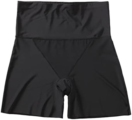 מכנסי תחרה קצרים תחתונים חותלות בטיחות: מכנסי יוגה מותניים גבוהים מתיחים תחתונים לנשים בנות לבנות