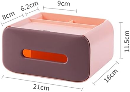 BKDFD שכבה כפולה קופסת רקמות הגנה על הסביבה קופסת רקמות מגבת מפית קופסת רקמות קופסה וקישוט ביתי קופסת רקמות (צבע: Onecolor, גודל