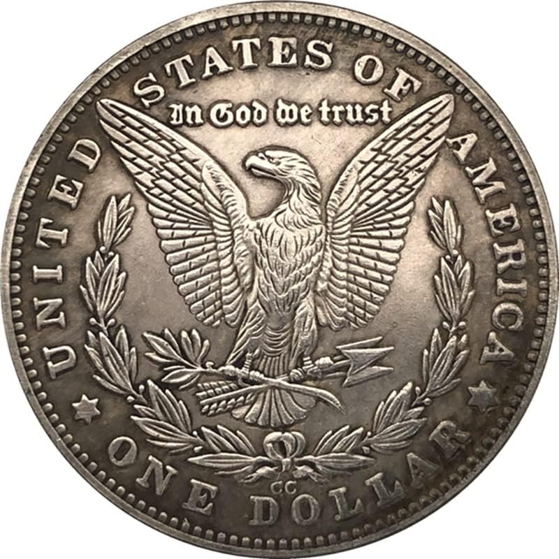 צ'ינגפנג 38 ממ מטבע דולר עתיק כסף אמריקאי מורגן טראמפ מטבע 1881 סמק 68