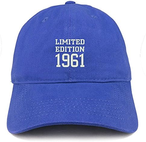 טרנדי הלבשה חנות מהדורה מוגבלת 1961 רקום מתנת יום הולדת מוברש כותנה כובע