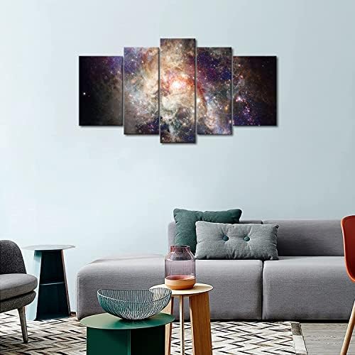 5 לוח קיר אמנות כוכב שדה בחלל ערפיליות ציור התמונה הדפסה על בד מופשט תמונות עבור בית תפאורה קישוט מתנת חתיכה