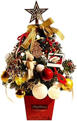 טופר שולחן Bootoyard מיני עץ חג המולד עץ חג המולד עץ חג המולד עם קישוט