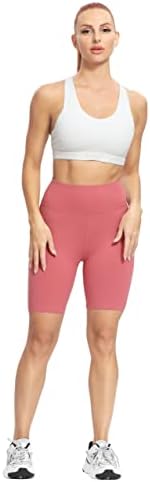 Valandy 5 חבילות מכנסיים קצרים של אופנוענים לנשים אימון מותניים גבוהים מכנסי יוגה קצרים נמתחים סטרץ 'רץ מכנסי כושר קצרים