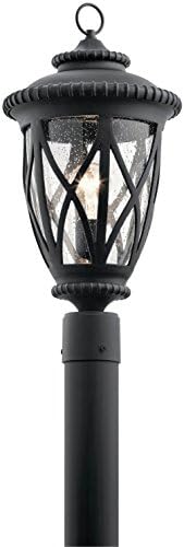 KICHLER 49849BKT ONE LIGHT OUTDOOR POST MOUNT