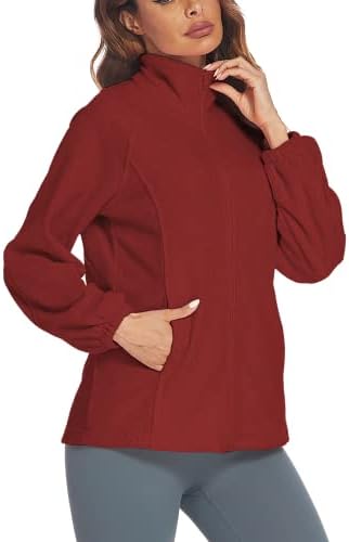 סווטשירטים של Hotouch Plus Size לנשים מעילים קוטב פליס מוצק פתוח קדמי קרדיגן מעילי פליס חג המולד לאמא
