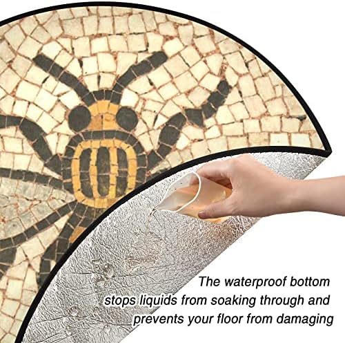 Visesunny Manchester Bee Mosaic Modight Moke Mat