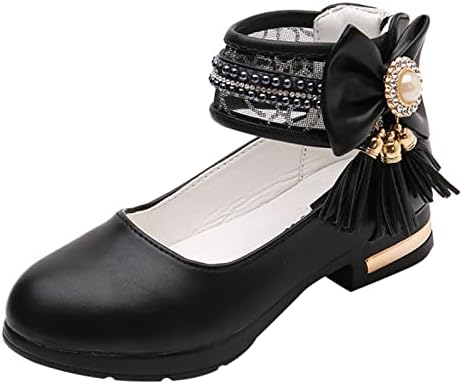 דוגמניות נעלי עור נסיכה מתוקות עם נערות תכשיטים נערות נעלי שמלה נעלי בית ספר נעליים לבנות