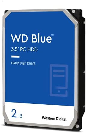 Western Digital 2TB WD Blue PC כונן קשיח פנימי פנימי & 500GB WD כחול SN570 NVME כונן מצב מוצק פנימי SSD - GEN3 X4 PCIE 8GB/S, M.2 2280, עד 3,500 MB/S - WDS500G3B0C