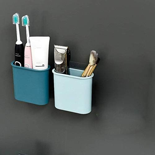 Tfiiexfl מסרק יצירתי צינור אחסון, מחזיק כוס שיניים רכוב על אמבטיה, מחזיק מברשת שיניים משחת שיניים ביתי