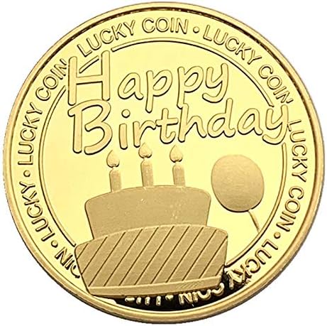 עוגת יום הולדת רוסית מצופה זהב עם ארבעה עלים תלתן פיות פיות אידה קריפטו-מטען עם כיסוי מגן מטבע איסוף חובב אישי