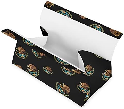 מקסיקו דגל דגל רקמות מחזיק מכסה מארגן מארגן נייר תיק נייר למפיות נייר פנים שולחן כתיבה מכוניות מטבח אמבטיה