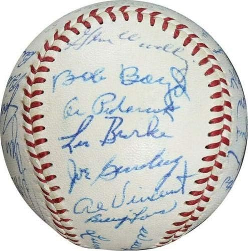 קבוצת Baltimore Orioles, 1959 יפה של בולטימור חתמה על DNA בייסבול בליגה אמריקאית - כדורי בייסבול חתימה