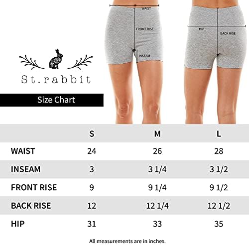 מכנסי אימון לנשים St.Rabbit מכנסיים קצרים - יוגה פעילה מפעילה חותלות ספורט 3 ”inseam trivm