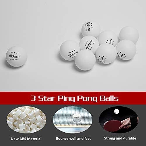 כדורי פינג פינג פינג, כדורי טניס מתקדמים לשולחן 3 כוכבים, כדורי פינג פינג בכמויות גדולות לתחרות ואימונים, חבילה של 60-120