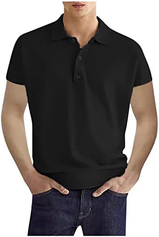 חולצות גולף לגברים של RTRDE חולצות קלאסיות חולצות שרוול קצר חולצות חולצות מזדמנים חולצות חולצות עסקיות מצוידות