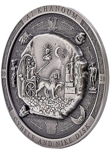 2021 דה ארכיאולוגיה סמליות Powercoin Bactrian Cybele Disk עתיק 3 גרם מטבע כסף 20 $ איי קוק 2021 גימור עתיק