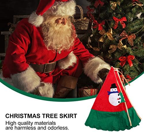 קאבילוק שטיח קטיפה לבן חצאית עץ חג המולד חצאיות עץ חג המולד קלאסית לחג המולד לשנה החדשה מסיבת חג קישוטים בית קישודים