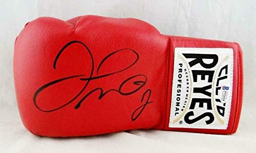 Floyd Mayweather עם חתימה אדומה Cleto Reyes Gobing כפפת אגרוף - בקט אותנטי - כפפות אגרוף עם חתימה