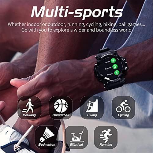 Chihuo Lokmat התקפה שעון חכם שעון כושר גשש Bluetooth שעון דופק צג ספורט עמיד למים שעון לאנדרואיד iOS