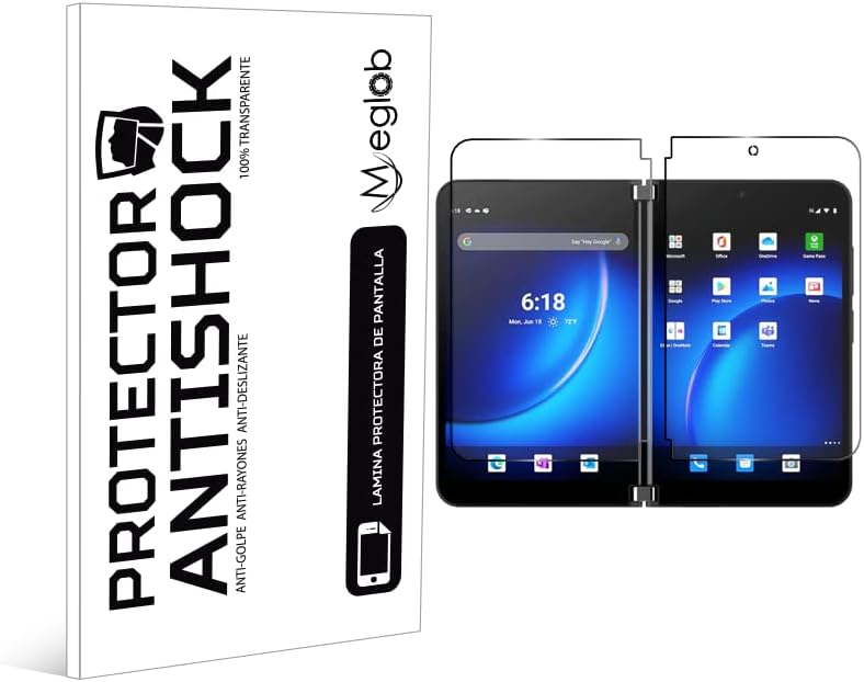 מגן מסך Antishock Anti-Shacket Anti-Scratch התואם ל- Microsoft Surface Duo 2