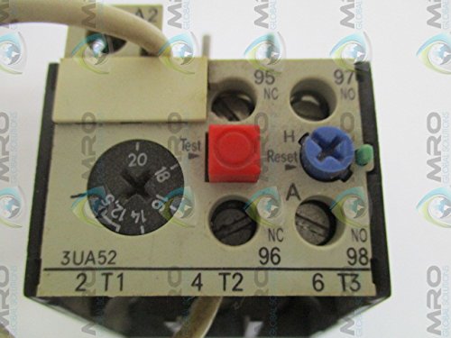 Furnas Electric Co 3UA5200-2B ממסר עומס יתר של מצב מוצק, שהופסק על ידי היצרן, 12.5/20 אמפר, מחוון הפעלה/כיבוי, 600 VAC