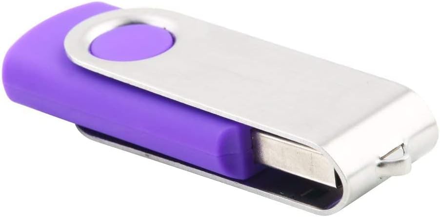רב -צבעים מתקפלים 2 ג'יגה -בייט USB 2.0 זיכרון פלאש קפיצה אחסון כונן מקל U -DISK שרשרת מפתח צריכת חשמל נמוכה קל לנשיאה - ספר אופנה סגול