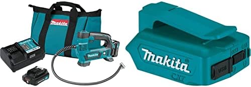 MAKITA MP100DWRX1 12V MAX CXT Lithium-ION ערכת אינפלטור אלחוטי עם ML103 12V Max CXT ליתיום-יון אלחוטי L.E.D. פנס