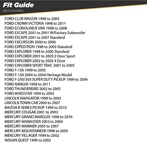 מטרה 99-5027 פורד רב-ערכה 1995-2011 ו- Scosche FD16BCB תואמת לתואם לשנת 1998-04 פורד כוח/רמקול/רתמת חוט להתקנת סטריאו לאחר השוק עם קידוד צבע