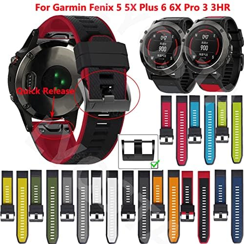 Davno 26 22 ממ שחרור מהיר שחרור מהיר רצועות רצועות עבור Garmin Fenix ​​6x 6 Pro Watch Smart Watch EasyFit Band Band 5 5x Plus 3HR צמיד