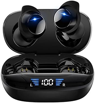 אוזניות אלחוטיות, אוזניות Bluetooth 5.3 עם תצוגת LED כפולה, אוזניות Bluetooth באוזן IP7 אוזניות אטומות למים לספורט, אימון, משחק