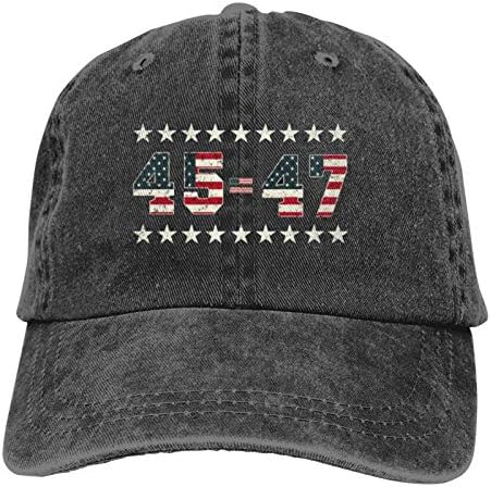 פרו טראמפ 45 47 נשיא 2024 47 פוטוס אקו בייסבול כובעי למבוגרים מתכוונן ג ' ינס כובע