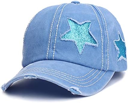 כובעי בייסבול לגברים נשים שטפו כובע בייסבול מתכוונן כובע כותנה ג'ינס רקום כובע אבא מזדמן קיץ