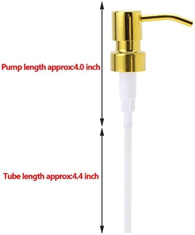 סבון סבון וקרם משאבה משאבת מתכת ציפור מתכת דליפת דליפת משאבה החלפת נוזלים עם צינור פלסטיק לצנצנות מייסון בקבוקי שימורים זהב זהב אחד בגודל אחד