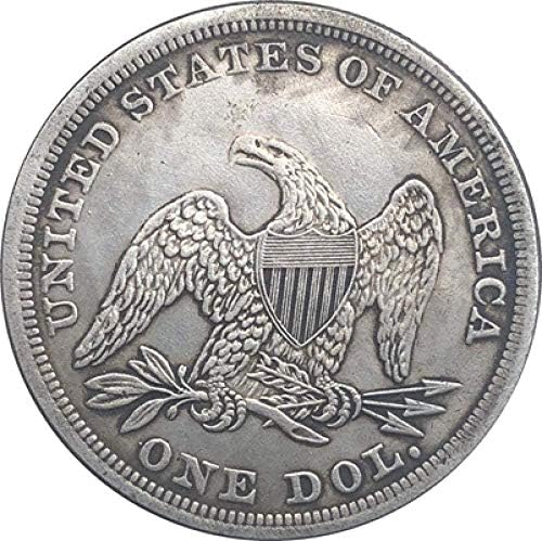 1857 מטבעות ישיבה של חירות עותק עותק מתנות עתיקות