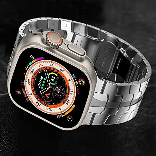 Sdutio רצועת נירוסטה לרצועת Apple Watch Ultra 49 ממ סדרה 8 7 6 SE 5 4 45 ממ 41 ממ 44 ממ 40 ממ מתכת מתכתית עבור iwatch 3 42 ממ 38 ממ