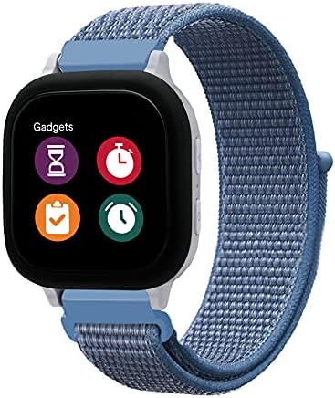 Noliko תואם ל- Gizmo Gabb Watch 3 2 1 להקה להחלפה לילדים בנות בנות, 20 ממ אביזרי ספורט ניילון גודל קטן בגודל קטן עבור Verizon Gizmo Gadget Watch