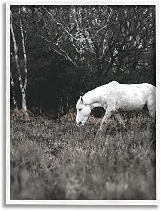 תעשיות סטופליות עצי אחו מונוכרום כפרי רעיית סוסים לבנים, עיצוב מאת איימי ברינקמן