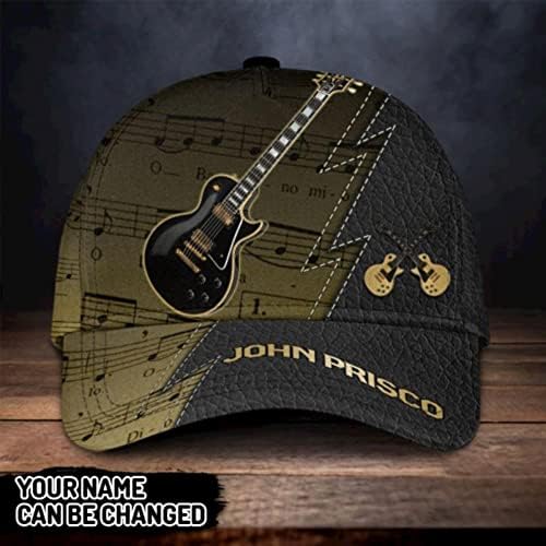 KallieGear 2022 כובע קלאסי בגיטרה שחורה בהתאמה אישית
