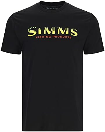 סימס לוגו חולצה-גברים של קצר שרוול צווארון עגול טי