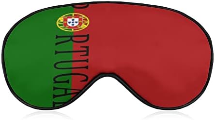 כדורגל כדורגל פורטוגל מכסה עיניים מסכת עיוורון שינה צל כיסוי עין רצועה מתכווננת עם גרפיקה מצחיקה לנשים גברים בגודל אחד