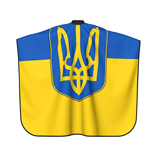 דגל של אוקראינה תלת מימד הדפסת ספר מקצועי כף שיער חיתוך שיער חותך שיער מספרה כפיה סינר 55 x 66