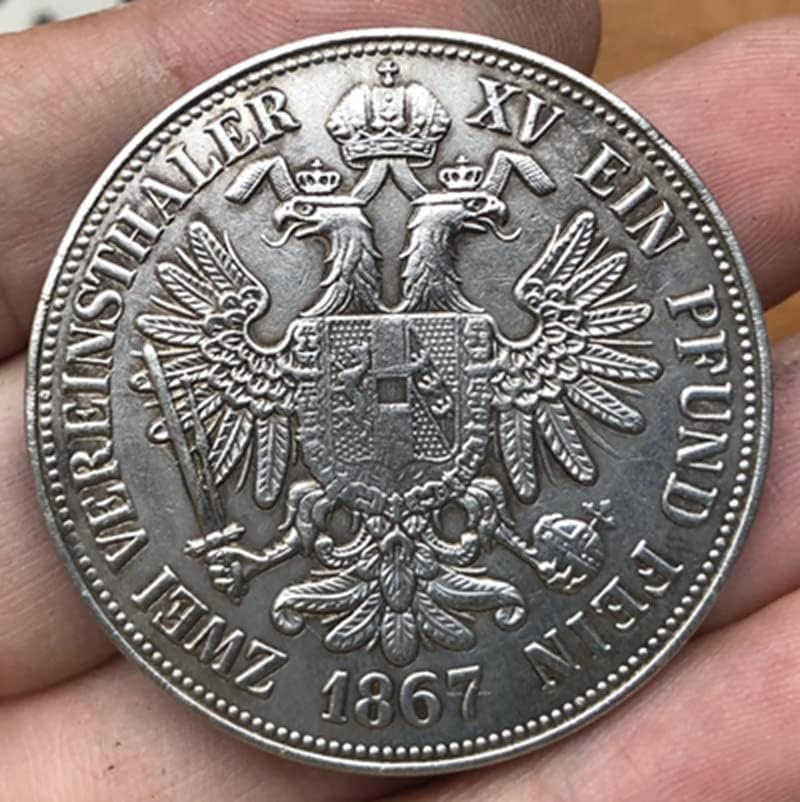 1867 מטבעות אוסטריות נחושת מטבעות מטבעות מטבעות מטבעות בעבודות יד נחושת יכולות לנשוף 41 ממ