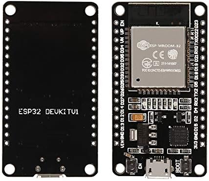 MELIFE 5 PCS עבור ESP32 ESP-32S לוח פיתוח ללא הרכבה 2.4GHz מצב כפול WiFi Bluetooth ליבות כפולות מעבד מיקרו-בקר משולב עם ESP32S אנטנה RF מסנן AP STA